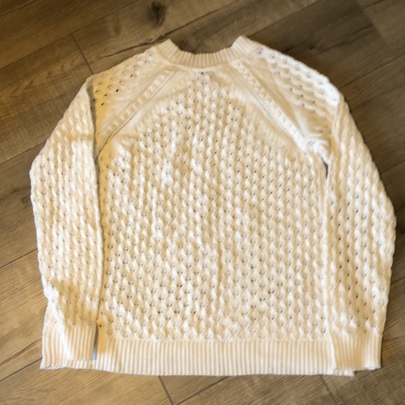 NWOT My Style white knit sweater - Picture 5 of 5